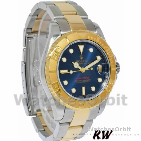 Rolex Yacht-Master 168623 Steel and Gold Blue Dial 35MM Unisex Replica Watch