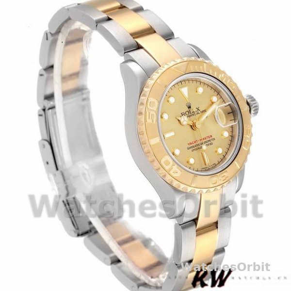 Women's Rolex Yacht-Master 29mm Women's-169623-Steel & Yellow Gold-Champagne Dial Champagne