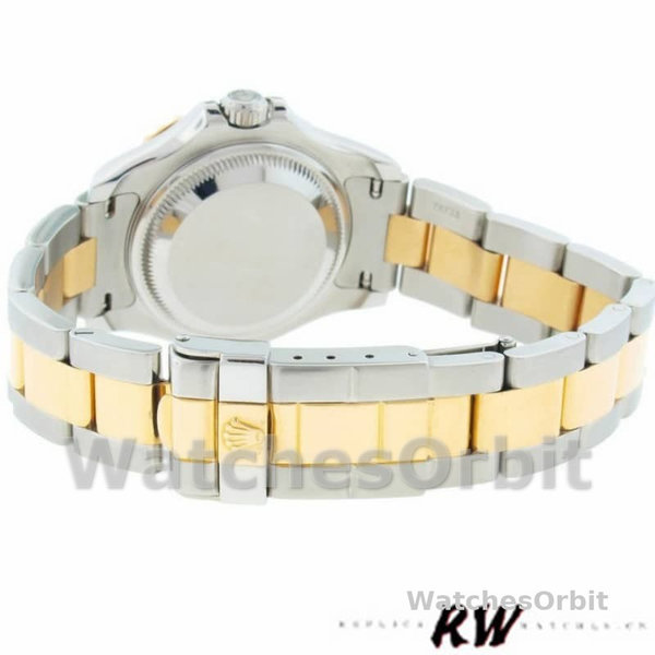 Womens Rolex Yacht-Master 29mm Womens-169623-Steel & Yellow Gold-Champagne Dial Champagne Replica Image