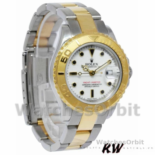 Women's Rolex Yacht-Master 29mm Women's-169623-Steel & Yellow Gold-White Dial White