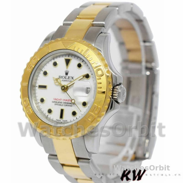 Rolex Yacht-Master 169623 Steel Yellow Gold White Dial 29MM Lady Replica Watch