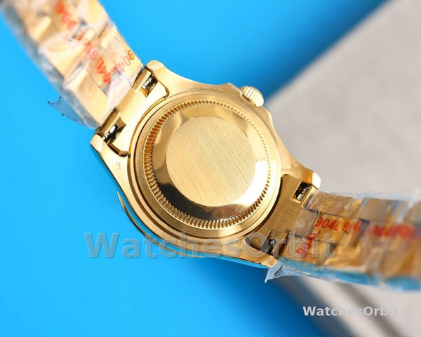 Rolex Yacht-Master 169628 Yellow Gold Champagne Dial 29mm Lady Replica Watch