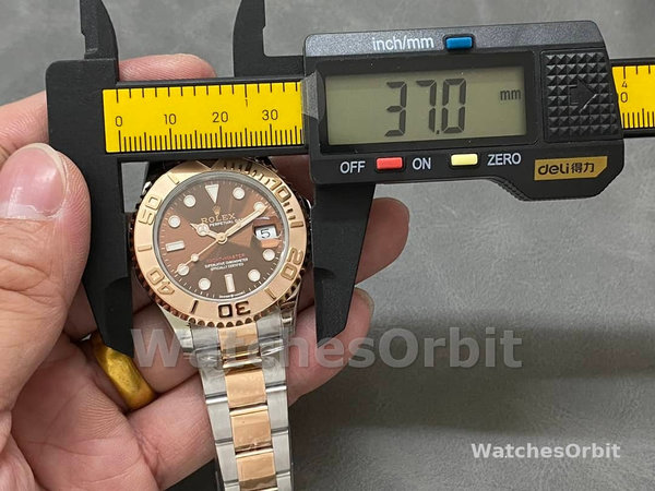 Unisexs Rolex Yacht-Master 37mm Unisex-268621-Everose Bezel-Chocolate Dial Chocolate Replica Image