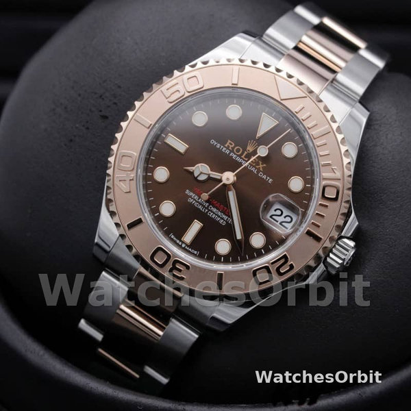 Unisexs Rolex Yacht-Master 37mm Unisex-268621-Everose Bezel-Chocolate Dial Chocolate Replica Image