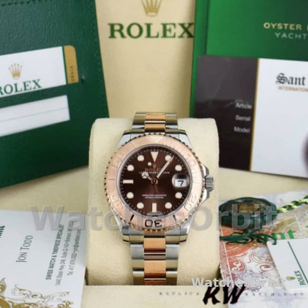 Unisexs Rolex Yacht-Master 37mm Unisex-268621-Everose Bezel-Chocolate Dial Chocolate Replica Image
