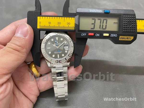 Rolex Yacht-Master 37 Automatic Slate Grey Dial Platinum Bezel Steel M268622 0002 Women's Watch