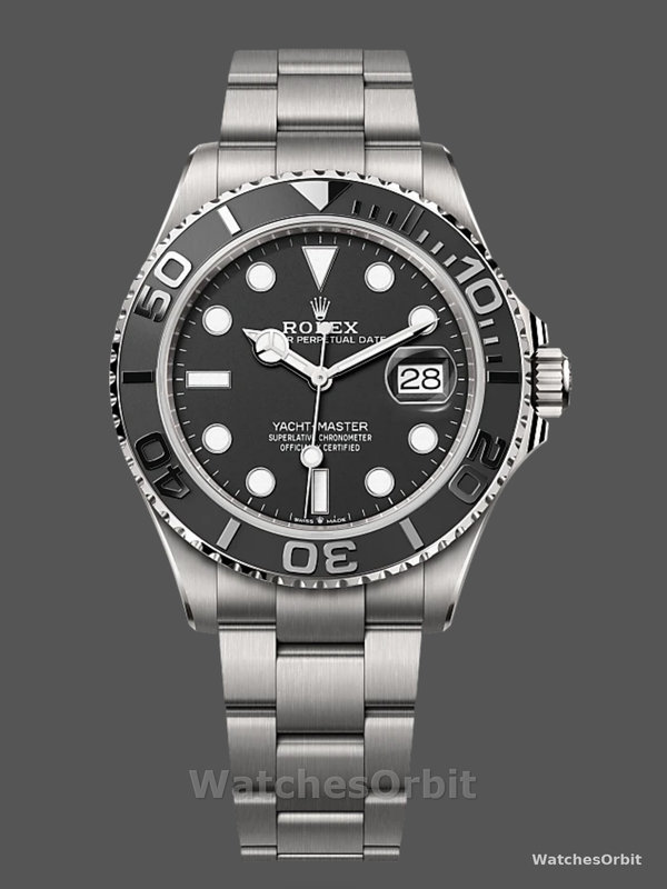 Rolex Yacht Master Black Dial Titanium 226627 0001 42mm Men's Watch