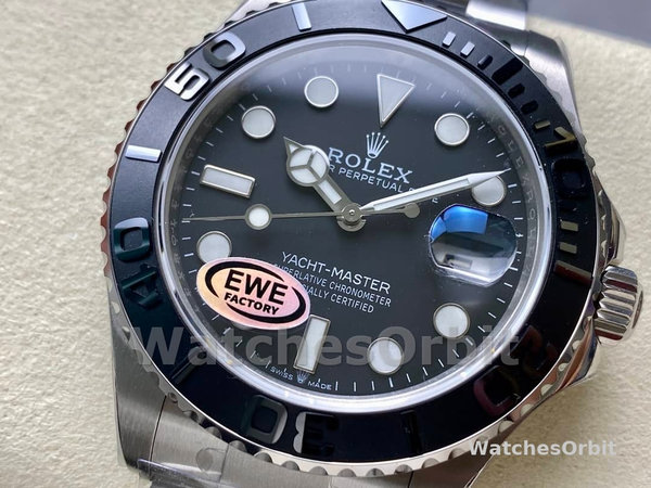 Rolex Yacht Master Black Dial Titanium 226627 0001 42mm Men's Watch