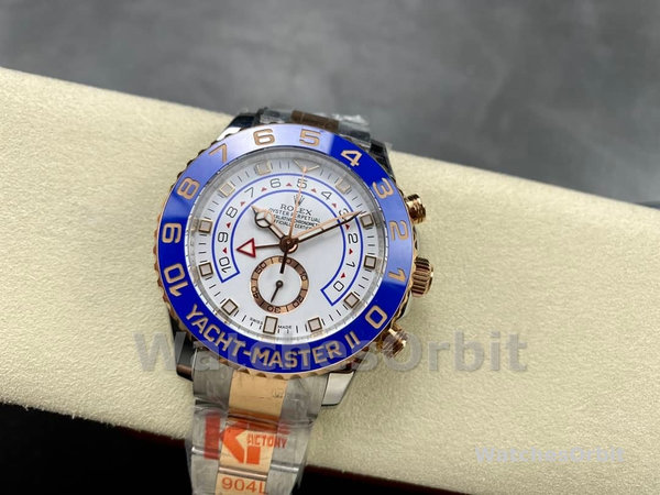 Rolex Yacht-Master II 116681 White dial 44mm Mens replica Watch