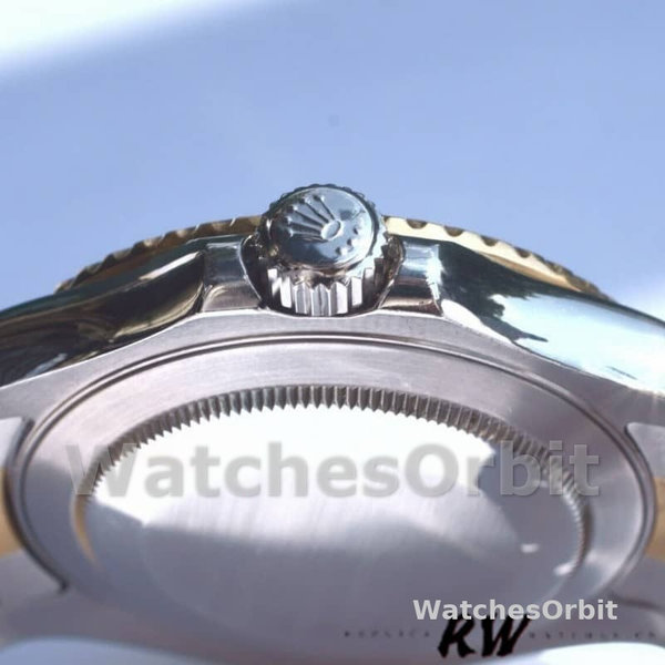 Mens Rolex Yacht-Master 40mm Mens-16623-Steel & Yellow Gold-Blue Dial Blue Replica Watch Image