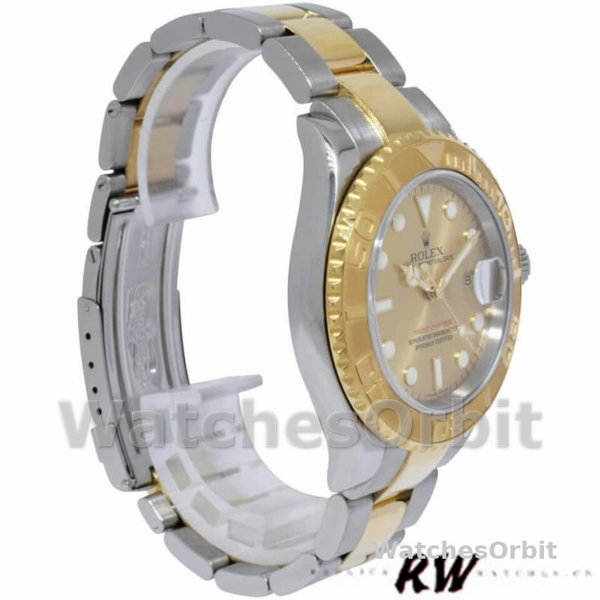 Men's Rolex Yacht-Master 40mm Men's-16623-Steel & Yellow Gold-Champagne Dial Champagne