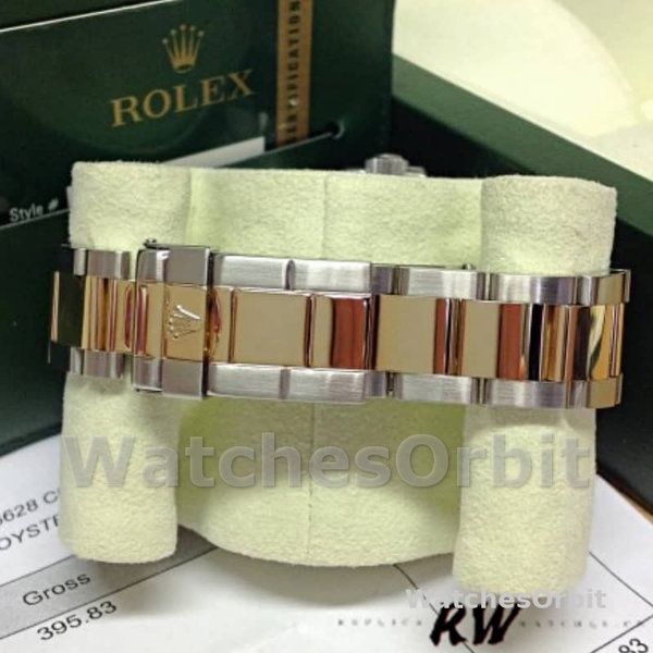 Mens Rolex Yacht-Master 40mm Mens-16623-Steel & Yellow Gold-Champagne Dial Champagne Replica Watch Image