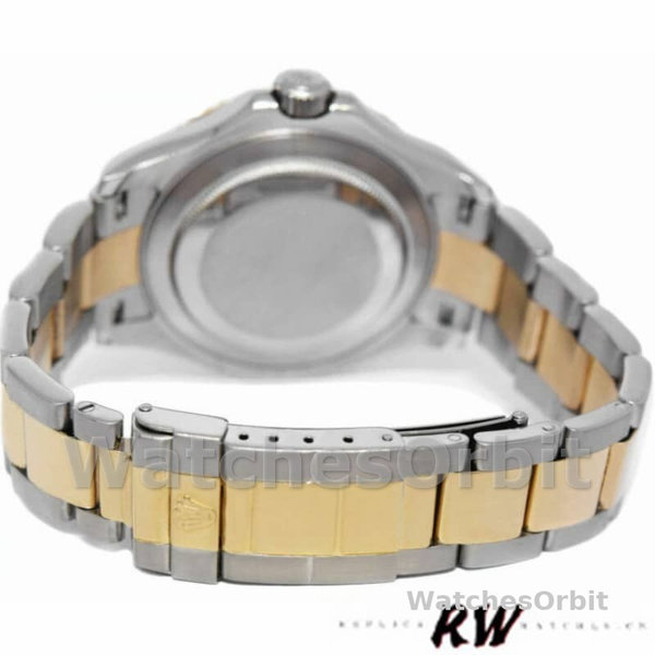 Mens Rolex Yacht-Master 40mm Mens-16623-Steel & Yellow Gold-Champagne Dial Champagne Replica Watch Image