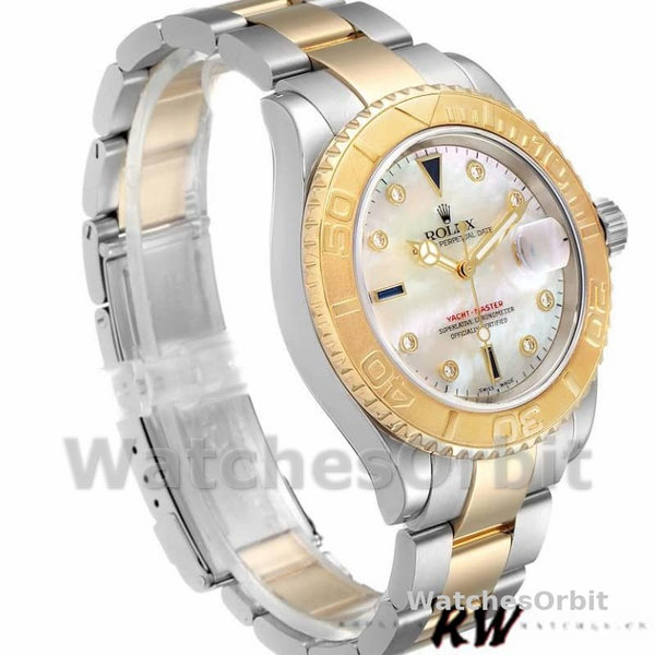 Men's Rolex Yacht-Master 40mm Men's-16623-Steel & Yellow Gold-MOP White Dial MOP
