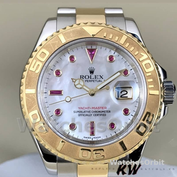 Men's Rolex Yacht-Master 40mm Men's-16623-Steel & Yellow Gold-White MOP Dial MOP