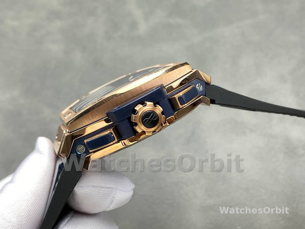 Hublot Spirit of Big Bang Chronograph King Gold Blue Leather Men's Watch 641.OX.7180.LR