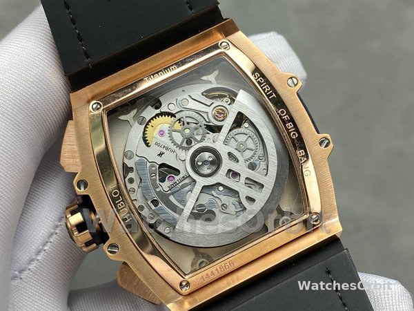 Hublot Spirit of Big Bang Chronograph King Gold Blue Leather Men's Watch 641.OX.7180.LR