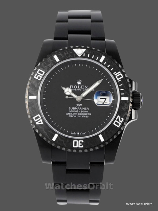 Rolex Submariner DIW Edition Parakeet Carbon Fiber Bezel 116610LB Black Dial